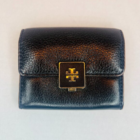 Aunthentic Vintage Tory Burch Leather Card Case - Black - Picture 1 of 9